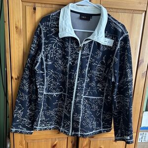 Y1.   Orly Sport Black and White Mesh Jacket